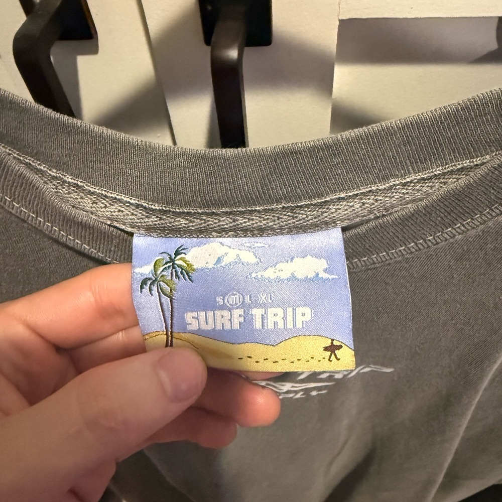 Gray Surf Trip Supply Long Sleeve Shirt - Picture 3 of 3